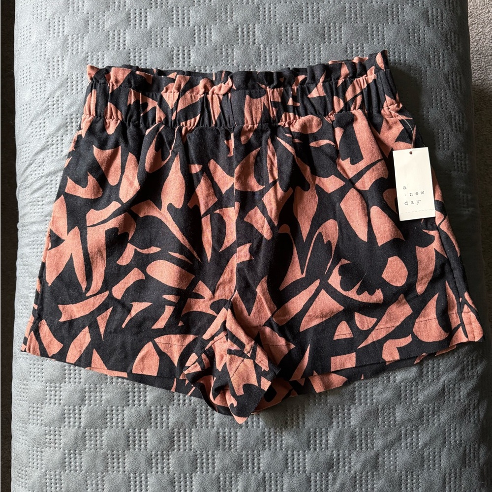 A New Day High-Rise Linen Pull-On Shorts